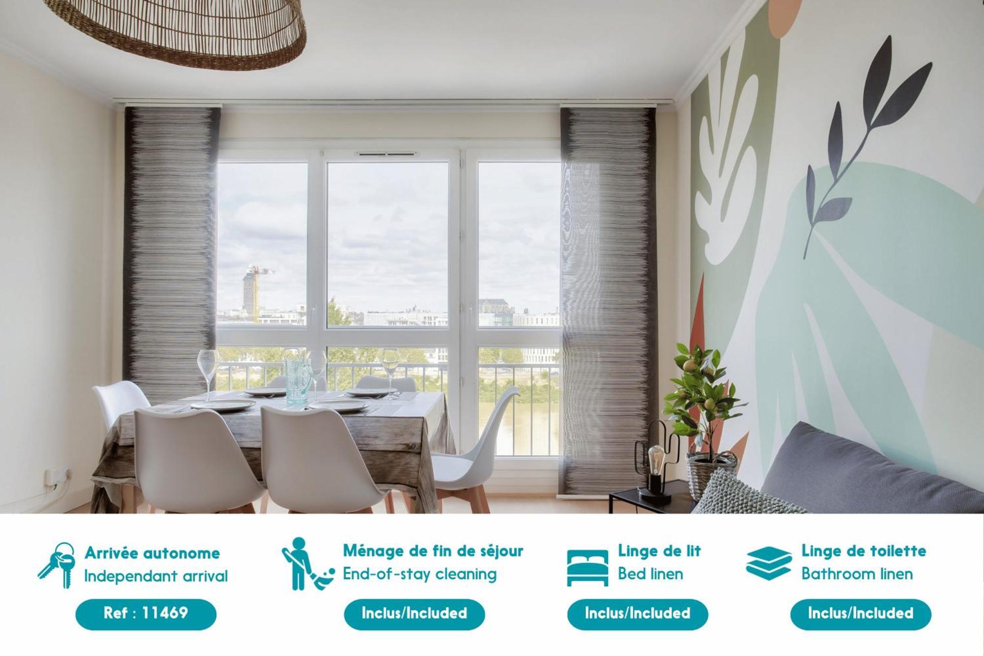 Escapade Sur L'ile De Avec Vue Sur La Loire Apartamento